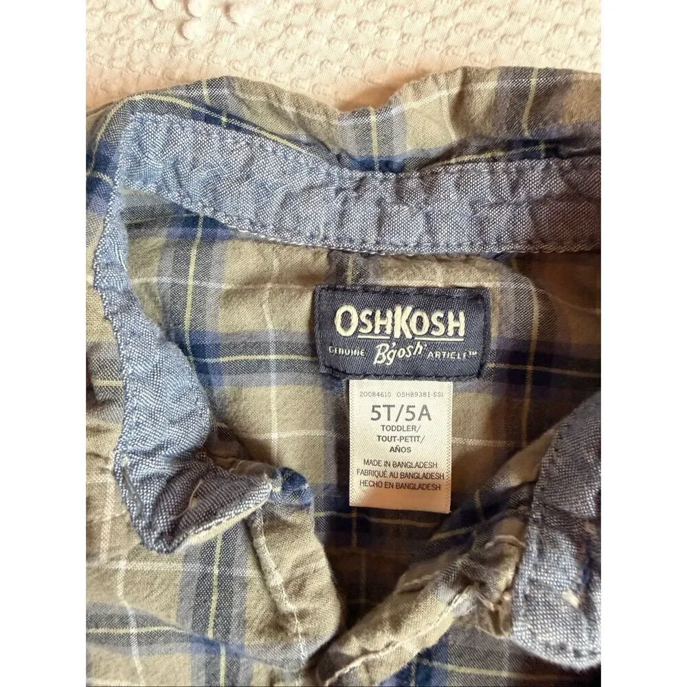 Boys 5 OshKosh Old Navy Button Down Bundle